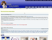 Tablet Screenshot of animewallpapers.com